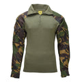 Oryginalna holenderska koszula wojskowa bojowa Field Top Quarter Zip w kamuflażu DPM