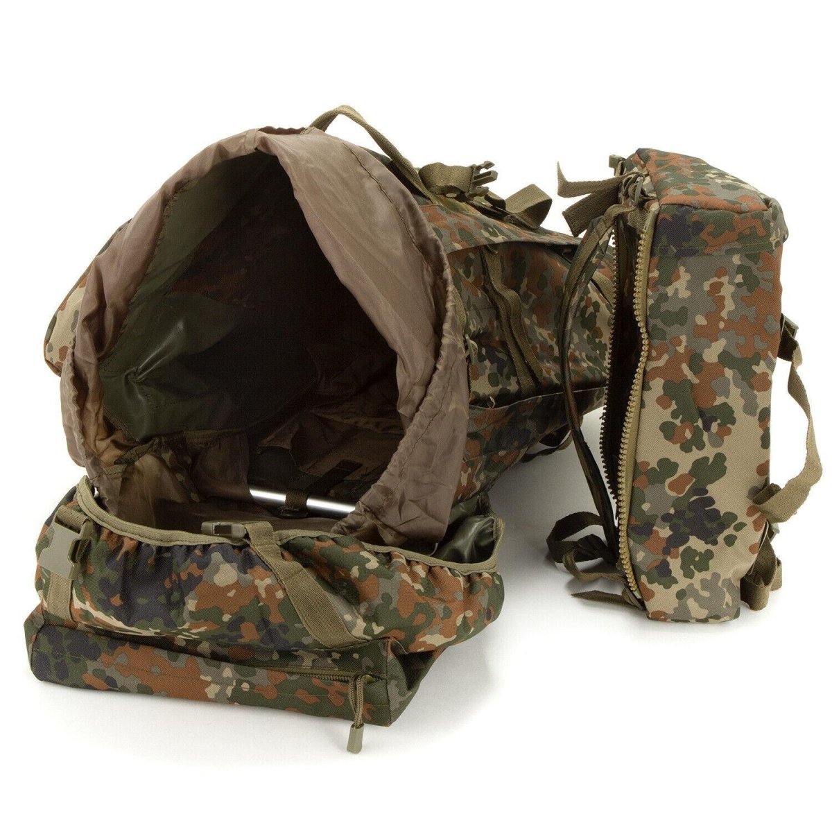 A.Blochl BW Mountain Trekking Rucksack Camping Duże plecak Flecktarn Camuflage
