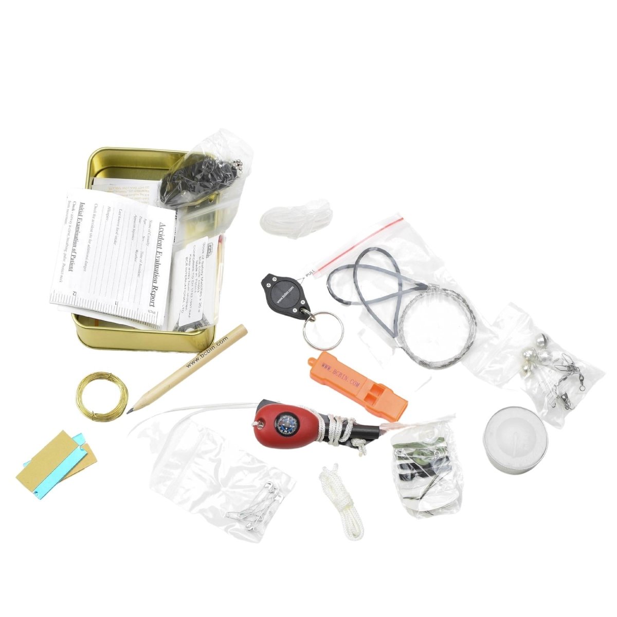 BCB Combat Survival Tin Basic Awaryjne Rescue Bushcraft Outdoor Survival Zestaw