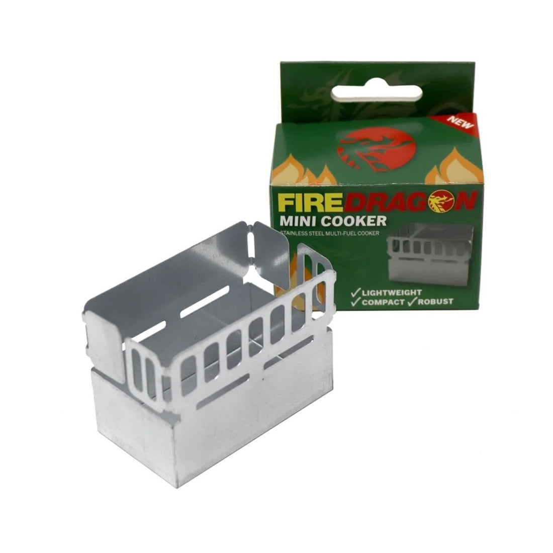 BCB FireDragon Mini Cooker MK2, solidna, aluminiowa kuchenka kempingowa do użytku zewnętrznego