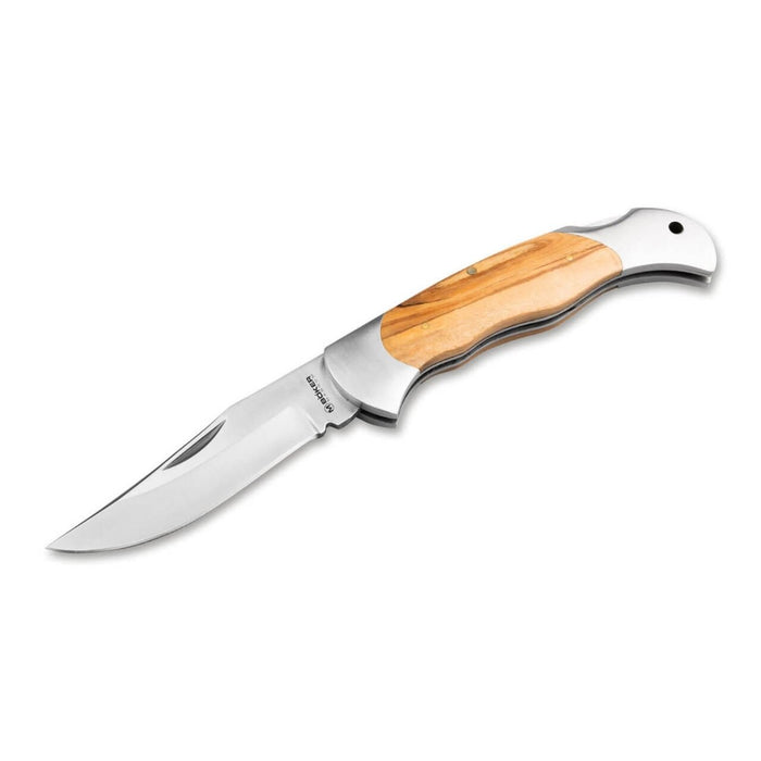 BOKER Classic Hunter One Składany scyzoryk kompaktowy z drewnianą rączką ze stali 440A - GoMilitar