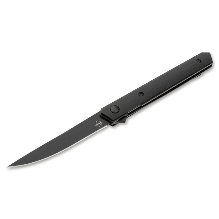 Składany scyzoryk Boker Plus Kwaiken Air Mini z czarnym ostrzem VG-10 i rękojeścią G10 w minimalistycznym stylu