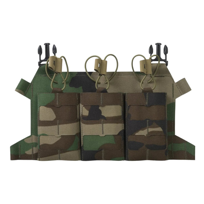 Ładownica Direct Action z potrójnym szkieletem na magazynki 223 z klapką Woodland Camo - GoMilitar