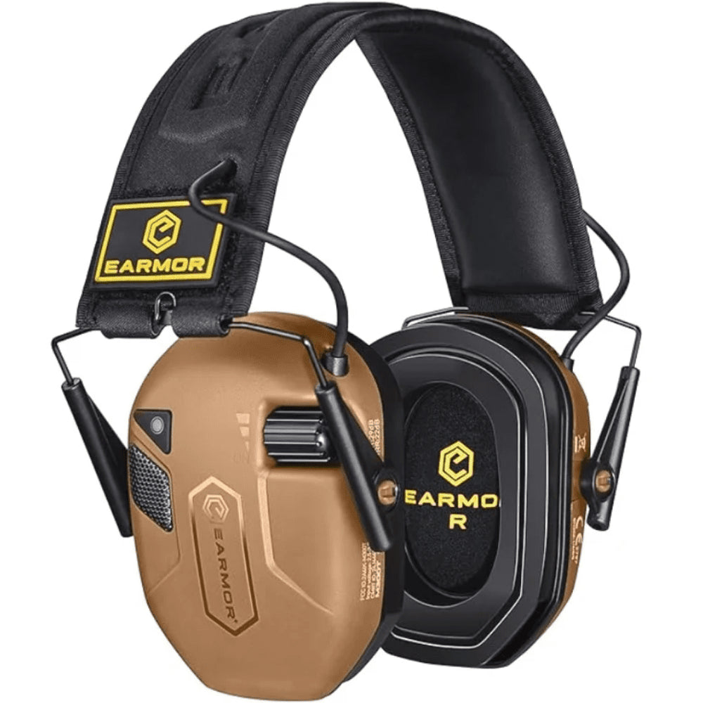 Elektroniczne ochronniki słuchu EARMOR M300T Bluetooth 22dB NRR Coyote Brown