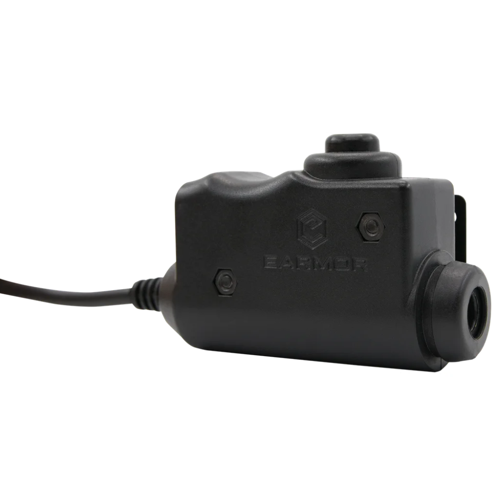 Adapter komunikacyjny EARMOR M51 PTT Kenwood 2-pinowe złącze radiowe, czarny