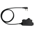 Adapter komunikacyjny EARMOR M51 PTT Kenwood 2-pinowe złącze radiowe, czarny