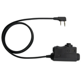 Adapter komunikacyjny EARMOR M51 PTT Kenwood 2-pinowe złącze radiowe, czarny
