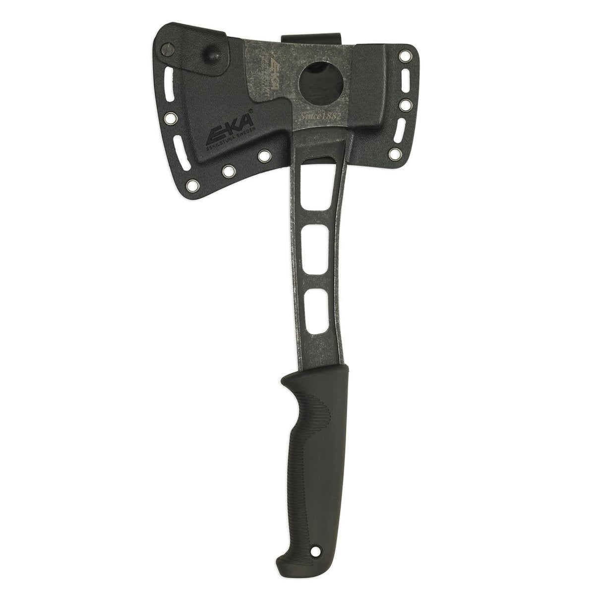 Eka marka Eka Hatchblade W1 Hand Axe Lekki czarny czarny uchwyt G10 12c27 Stal