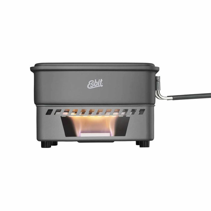 ESBIT Zestaw do gotowania na paliwo stałe Camping 1100 ml Garnek, twarde, anodowane aluminium, szary - GoMilitar