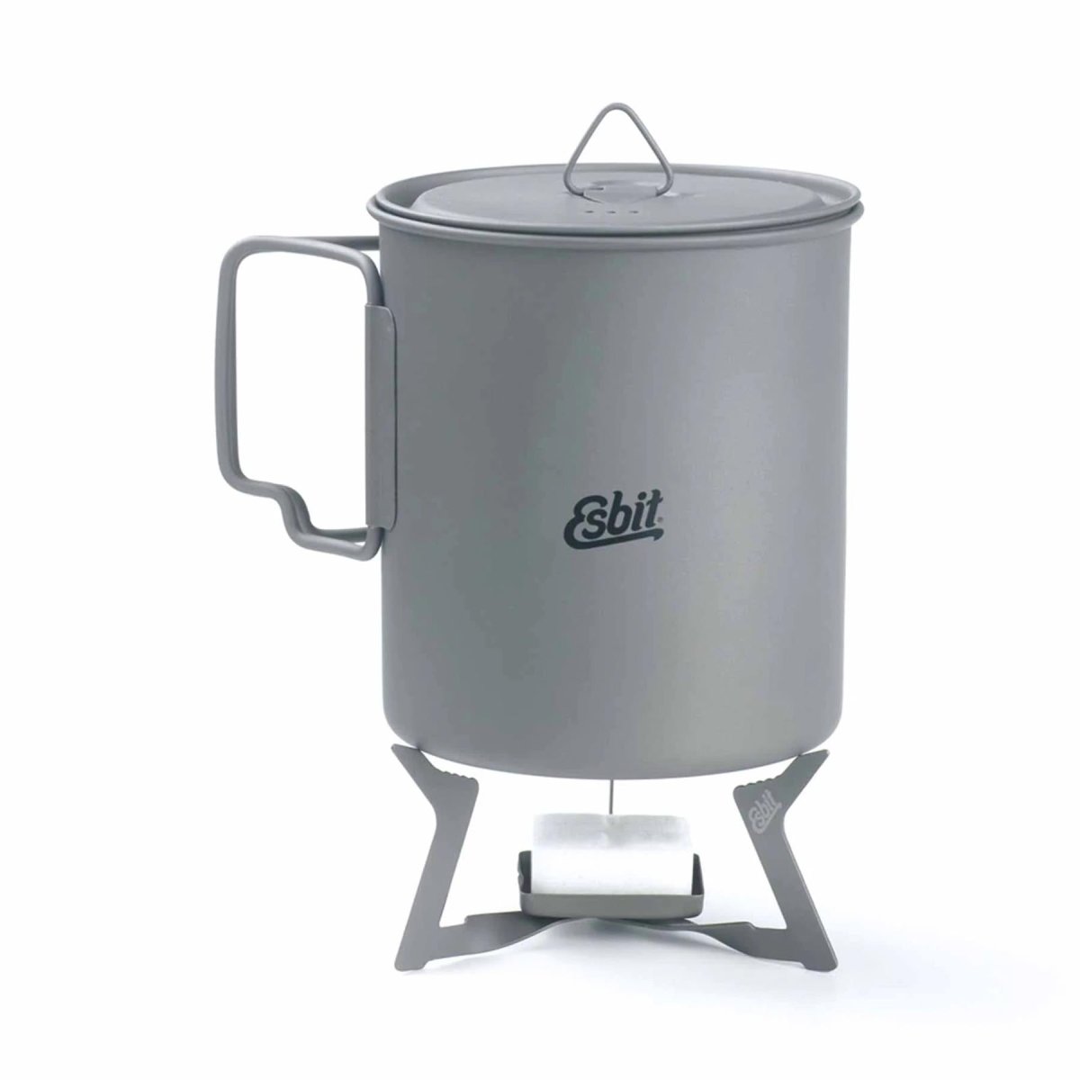 STOBOWY PALIWA Paliwa Esbit Składany sprzęt kempingowy Ultralight Titanium Grey
