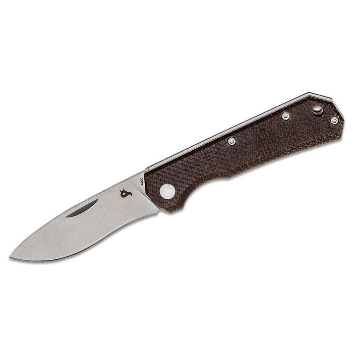 Nóż składany Fox Knives Brand CIOL Stal Micarta 440C, satynowa skórzana pochwa - GoMilitar