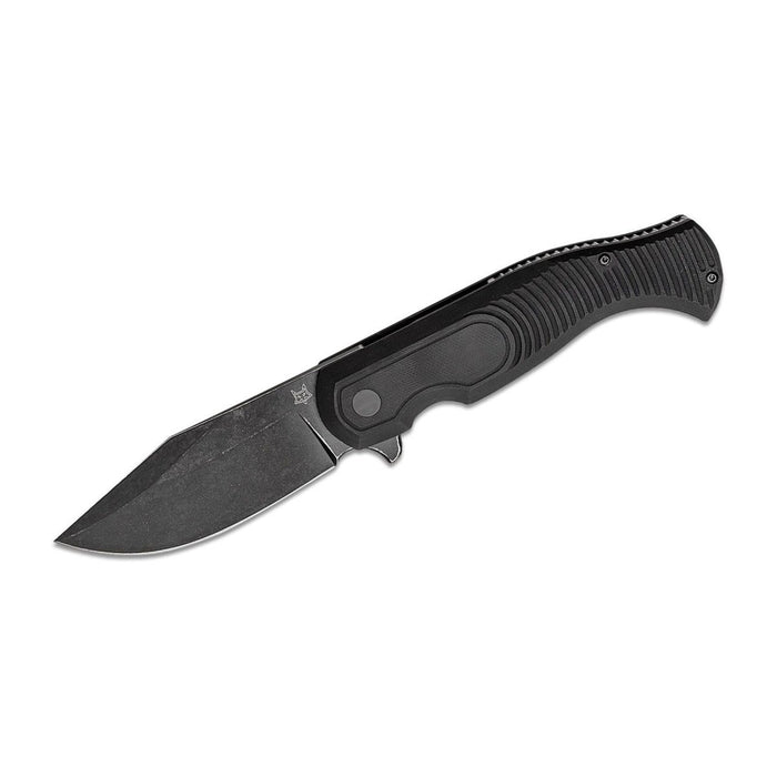 Nóż kieszonkowy Fox Knives EASTWOOD TIGER szybkotnący stal D2 G10 czarny taktyczny - GoMilitar