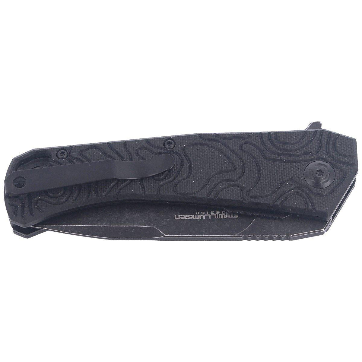 Składany scyzoryk Fox Knives ECHO 1 z czarną powłoką Idroglider Stone Wash