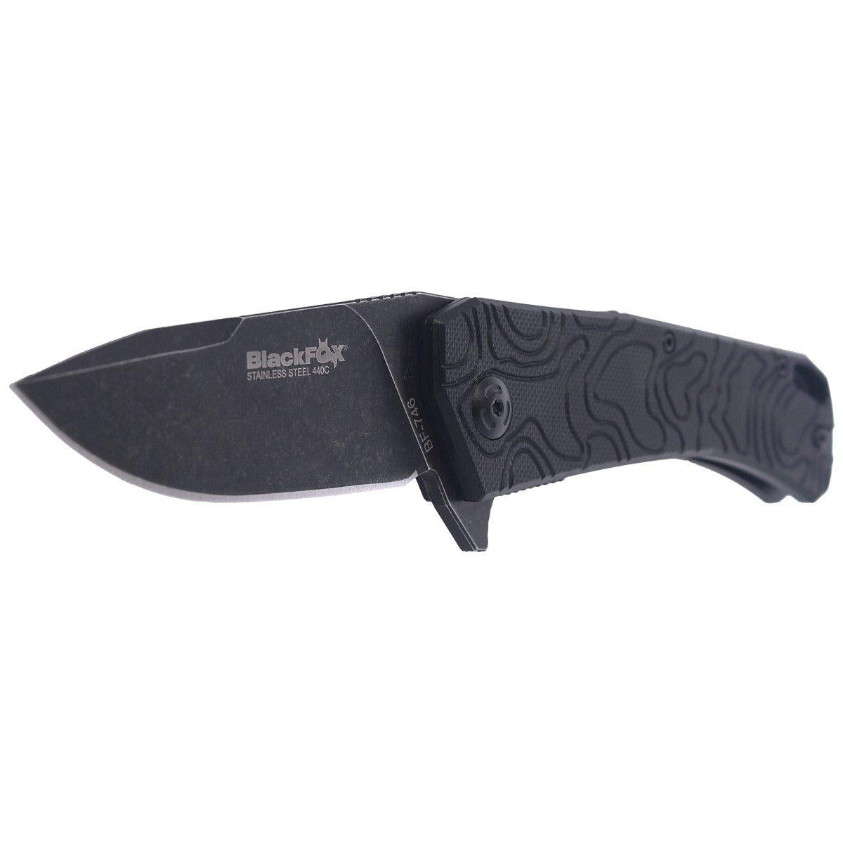 Składany scyzoryk Fox Knives ECHO 1 z czarną powłoką Idroglider Stone Wash