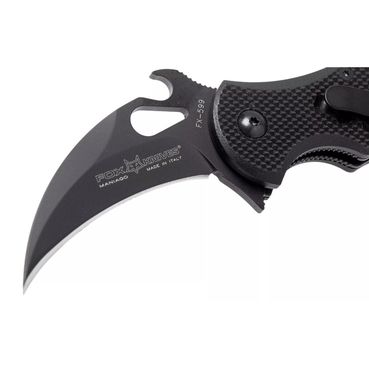 Fox Knives FX-599 FKMD mini nóż karambit składany Bohler N690Co ostrze ze stali