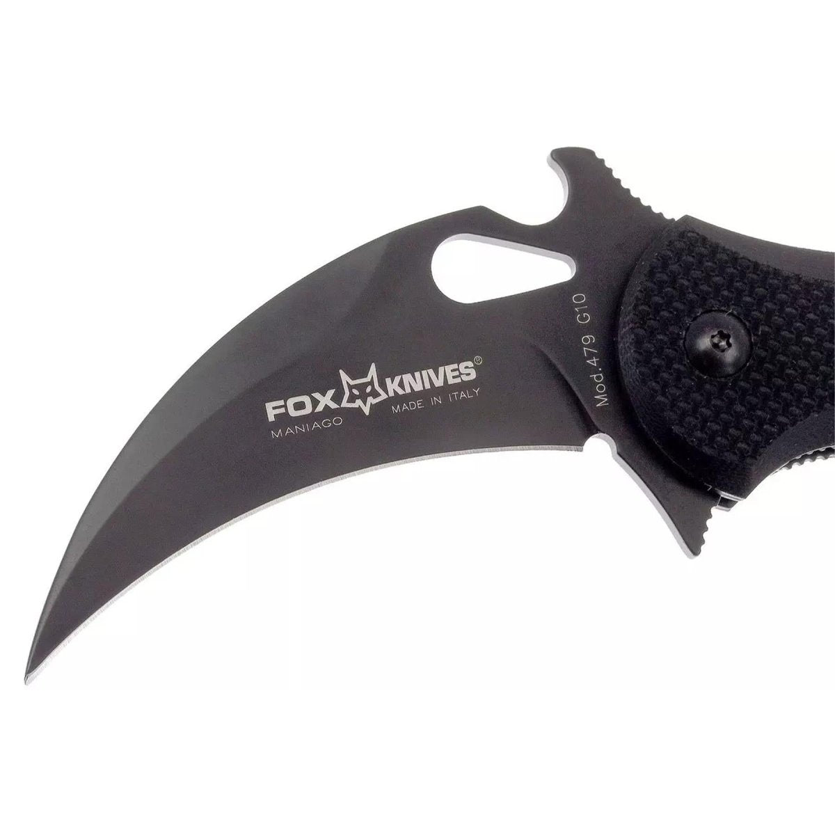 Fox Knives Karambit FX-479 składany mini nóż N690C stalowe czarne ostrze hydrolotniowe