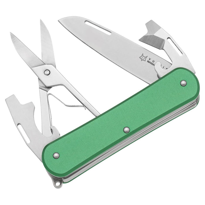 Nóż wielofunkcyjny Fox Knives VULPIS FX-VP130-F4 OD Scyzoryk N690Co Stalowe ostrze - GoMilitar