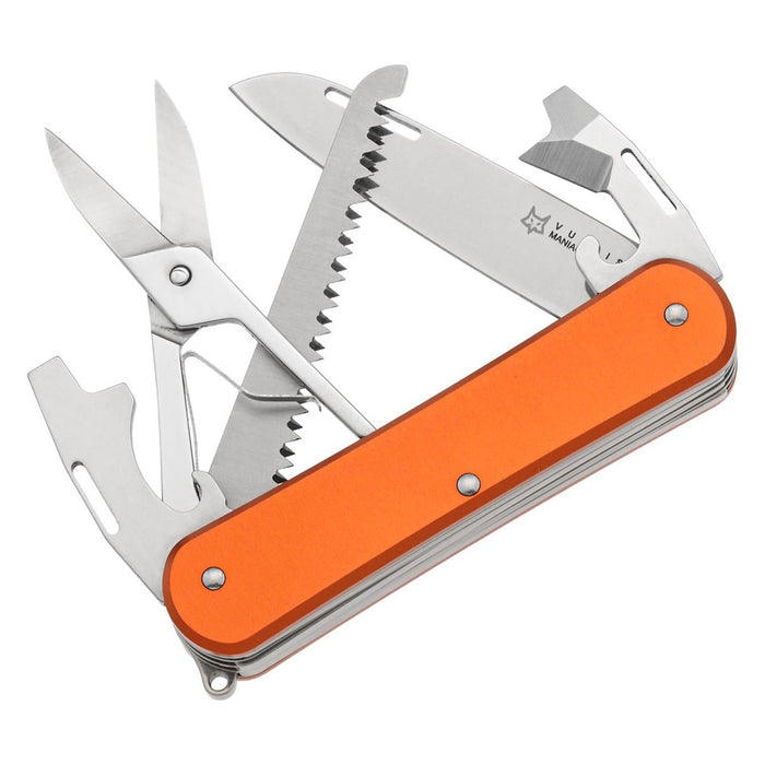 Nóż Fox Knives VULPIS FX-VP130-SF5 LUB Nóż wielofunkcyjny N690Co Stalowe ostrze Pomarańczowy - GoMilitar