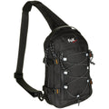 Kompaktowa torba na ramię Fox Outdoor 5L z wyściełanym paskiem, poliester, czarna
