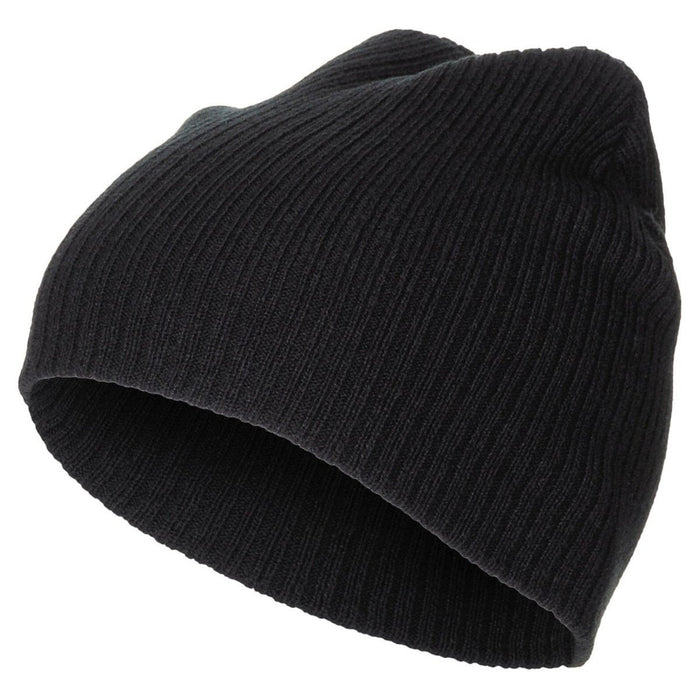 Czapka typu beanie Fox Outdoor, bardzo krótka, jeden rozmiar, dwuwarstwowa, akryl, czarna - GoMilitar