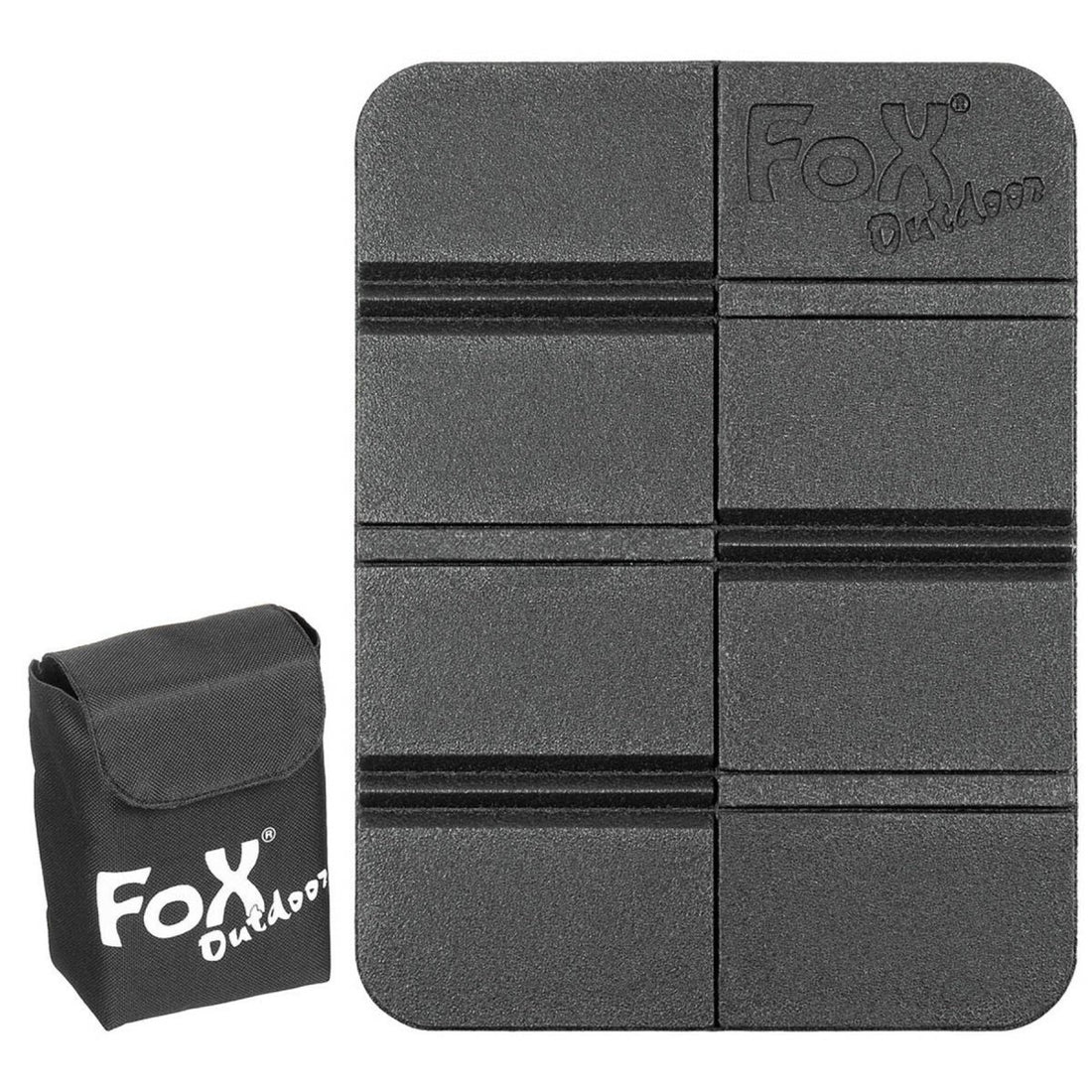 Termiczna podkładka na siedzenie Fox Outdoor, antypoślizgowa, składana torba Molle w kolorze czarnym