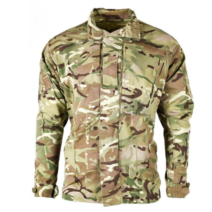 Oryginalna kurtka bojowa British Army Issue MTP z kamuflażem Multicam i regulowanymi mankietami, do użytku na zewnątrz