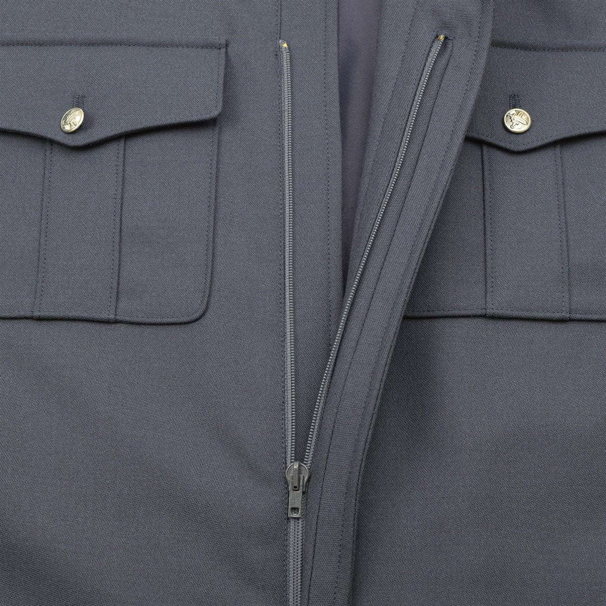 Oryginalny czeski armia niebieska Blouson Silver Buttons Casual Military Bluzja Bluzka Nowa