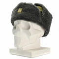 Oryginalny czeski czapkę wojskową kapelusz zimowy Ushanka Grey Olive Hat z odznaką nową