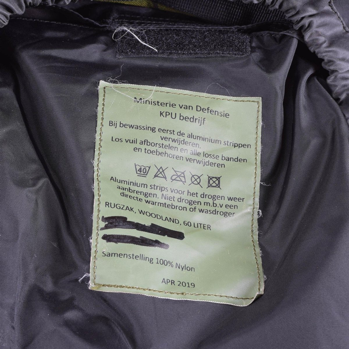 Prawdziwy holenderski wojskowy plecak DPM Wzór Rucksack Combat 60L Taktyczny plecak dzienny