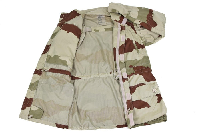 Oryginalna francuska parka wojskowa Feline T4 S2 Kurtka bojowa Desert camo wojskowa NOWOŚĆ - GoMilitar