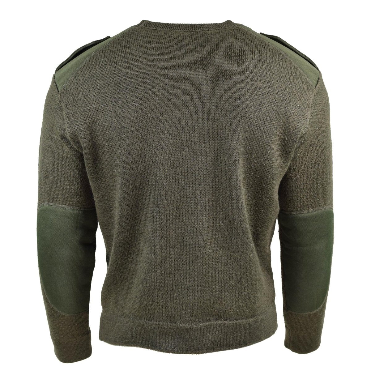 Prawdziwy francuska armia pullover oliwkowa skocznia sweter wojskowy