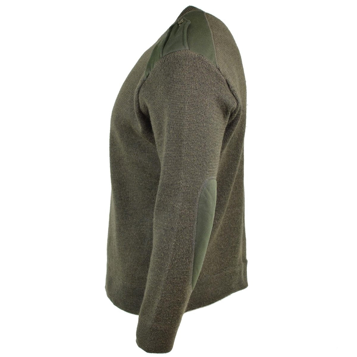 Prawdziwy francuska armia pullover oliwkowa skocznia sweter wojskowy