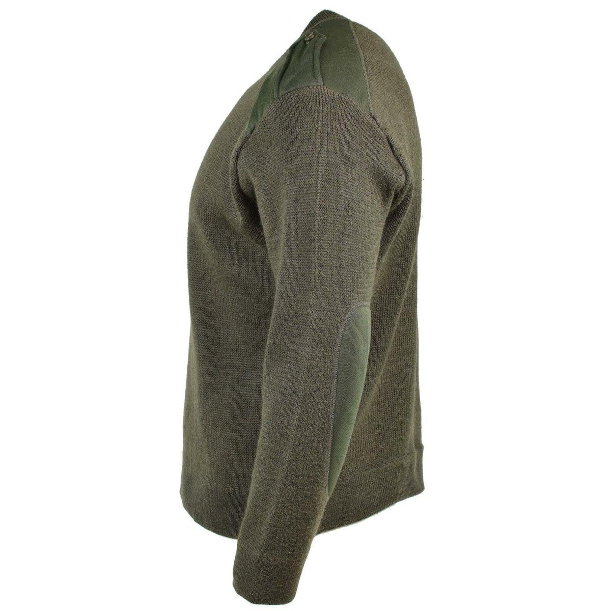 Prawdziwy sweter armii francuskiej Olive Commando Mężczyźni Pullover na okrągły szyję NOWOŚĆ