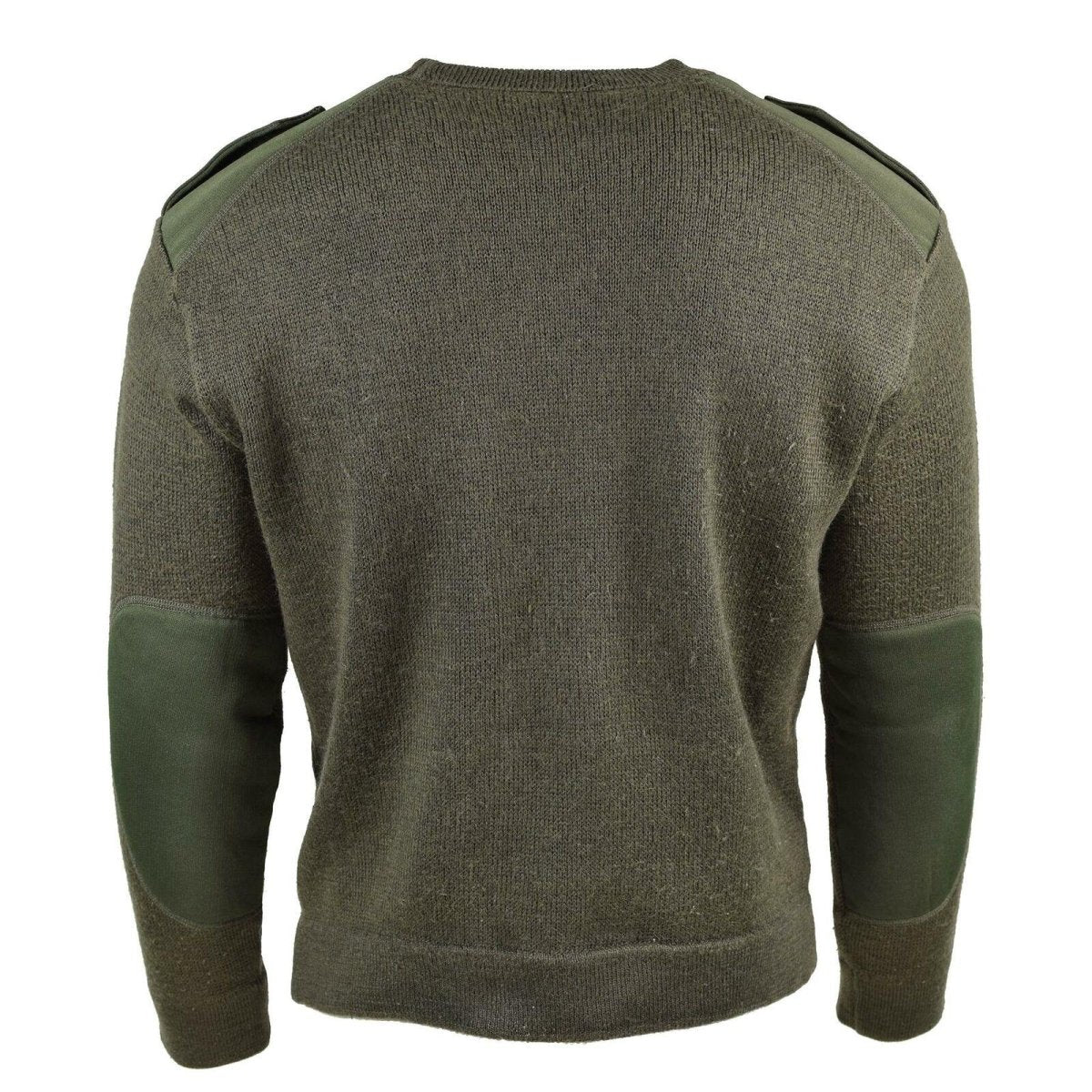 Prawdziwy sweter armii francuskiej Olive Commando Mężczyźni Pullover na okrągły szyję NOWOŚĆ