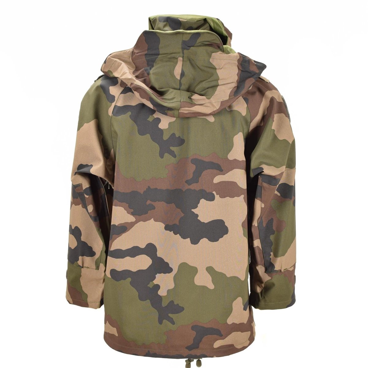 Oryginalny wodoodporna armia armii francuskiej Camo Goretex z kapturem deszczowy parka