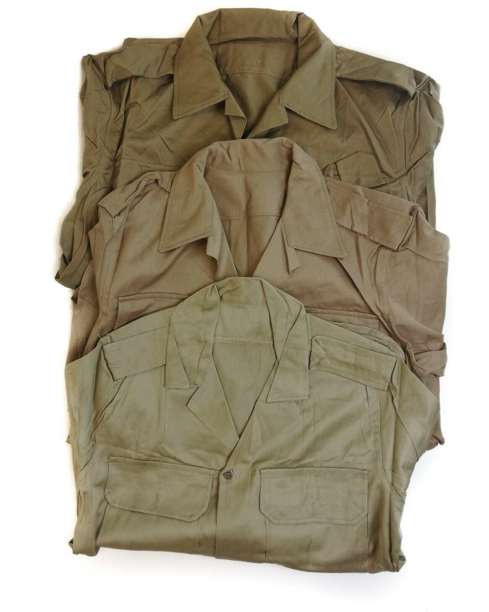 Oryginalny grecki armia deszczu deszcz martwa kurtka wojskowa chino khaki nowa