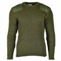 Prawdziwy sweter brytyjska armia pullover commando zielona wełna oliwkowa mąż