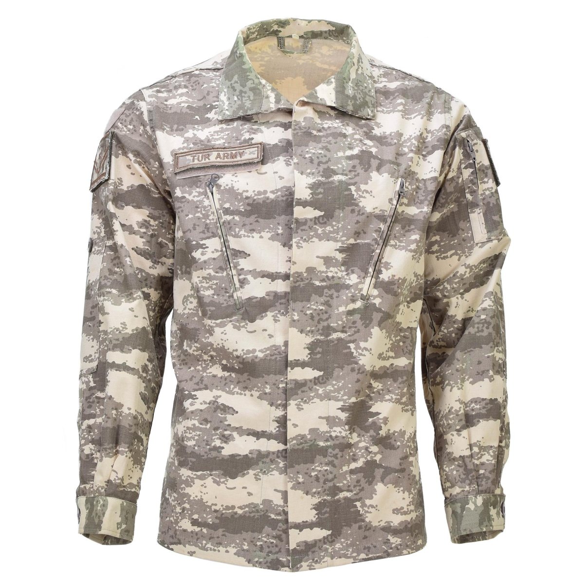 Oryginalna oryginalna oryginalna mundurowa kurtka Ripstop wzmocnione łokcie M2021 Camo