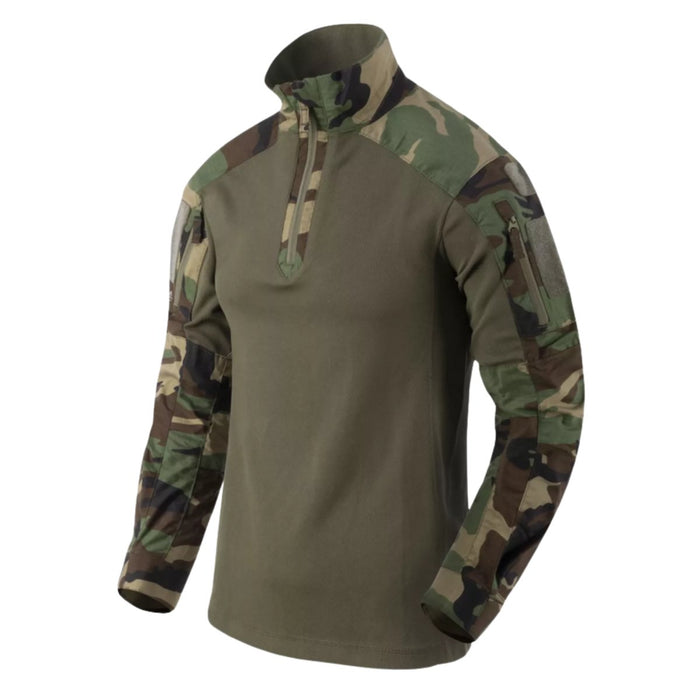 Helikon - Koszula bojowa Tex MCDU Wzmocnienie łokci Ripstop Woodland Camo - GoMilitar