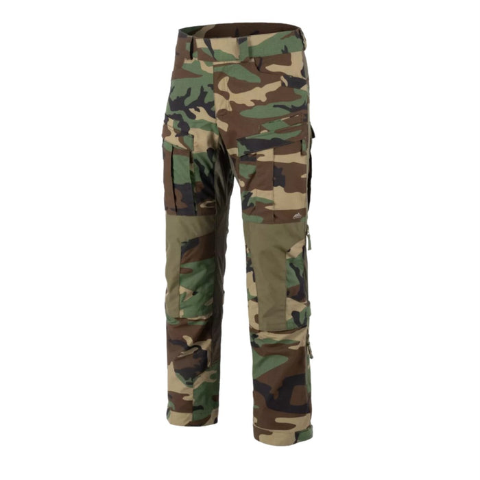 Helikon - Spodnie taktyczne Tex MCDU Ripstop Wentylacja Wzmocnienia kolan Woodland - GoMilitar