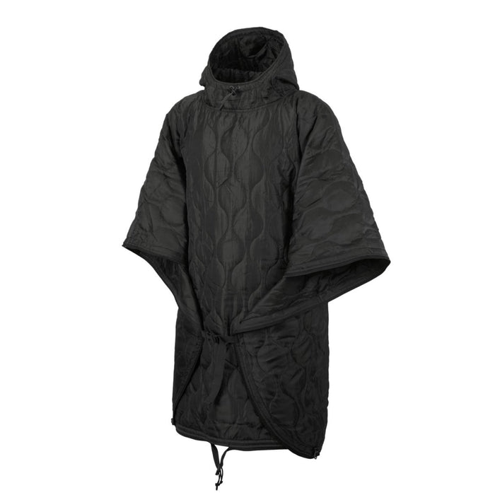Helikon - Tex SWAGMAN ROLL Basic Poncho Gruby zimowy koc z wypełnieniem Kołdra Czarna - GoMilitar