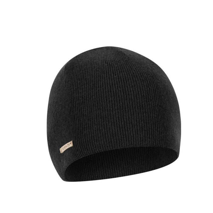 Helikon - Czapka Tex Urban Beanie Oddychająca podwójna warstwa wełny Merino Czarna - GoMilitar