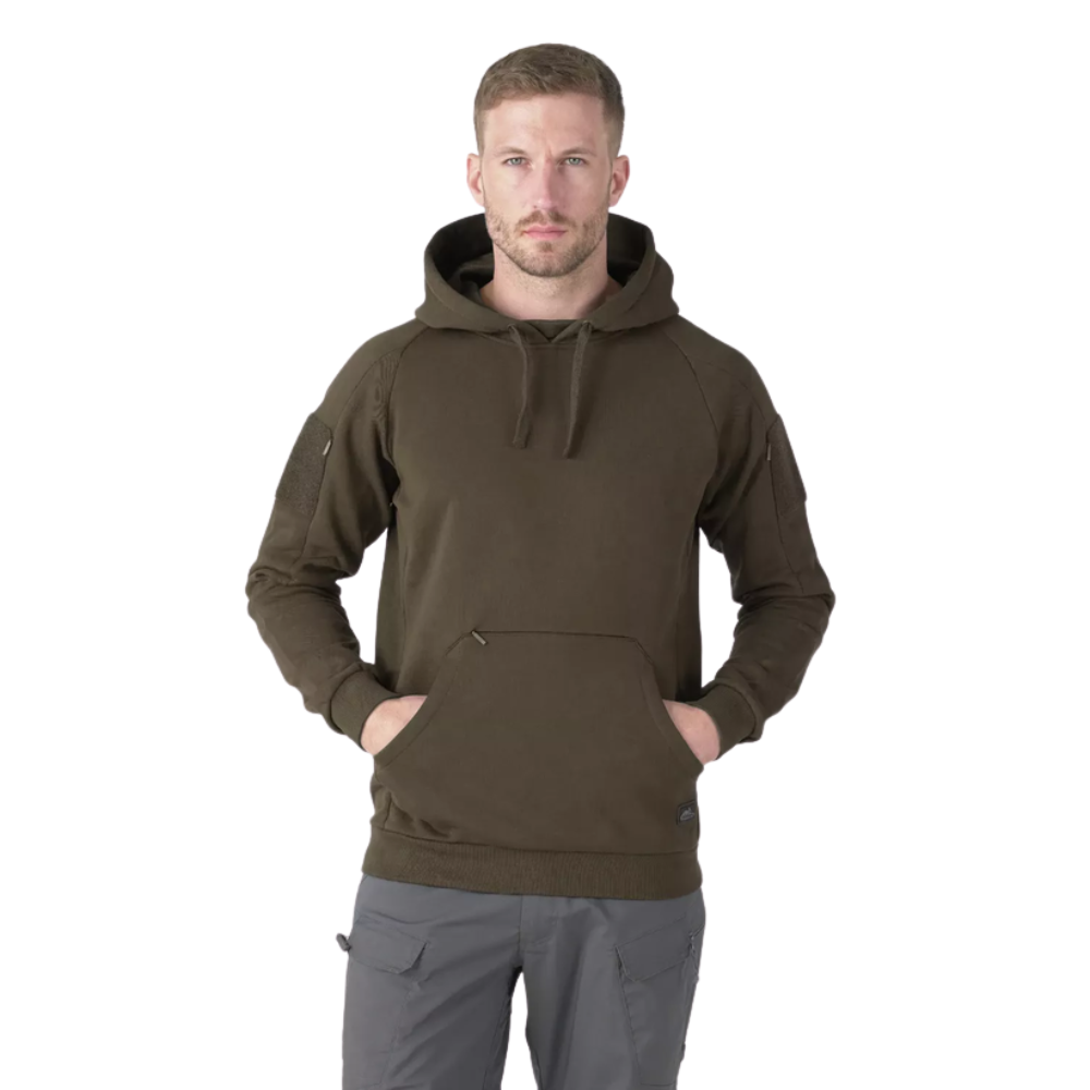 Helikon-Tex Urban Hoodie Lite Kangaroo Taktyczna Outdoorowa mieszanka bawełny zielona