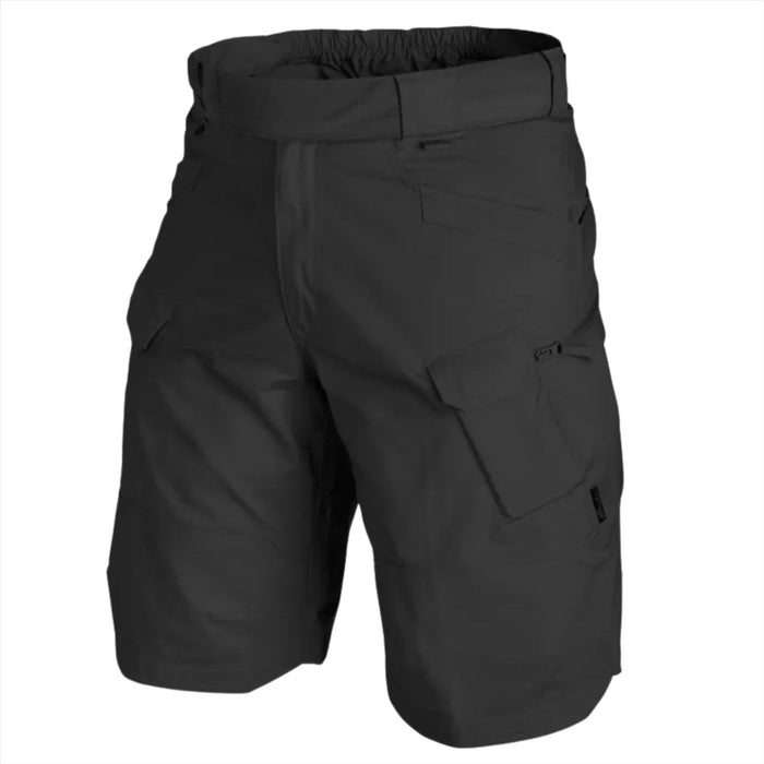 Spodenki taktyczne Helikon-Tex Urban z kieszeniami cargo PolyCotton Ripstop Black - GoMilitar