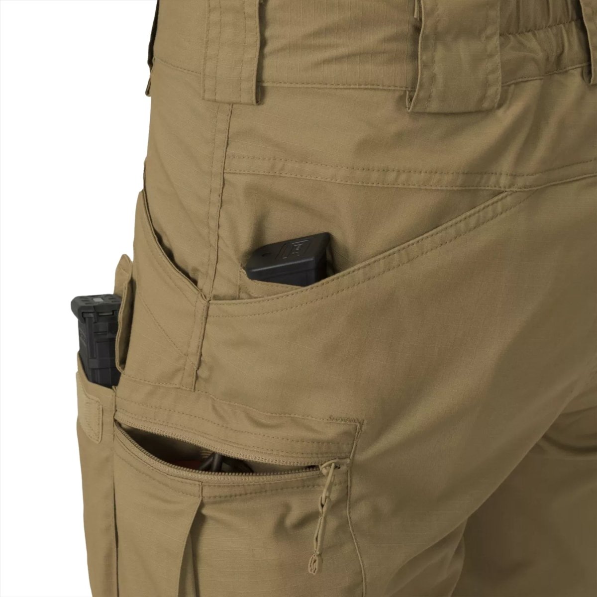 Spodenki taktyczne Helikon-Tex Urban z kieszeniami cargo PolyCotton Ripstop czarne