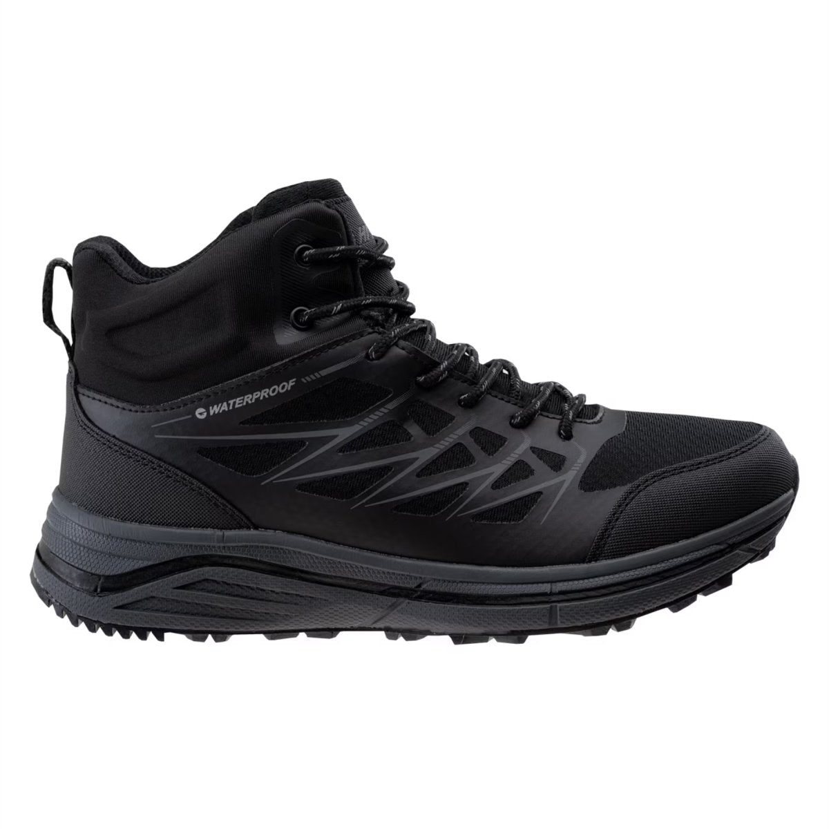 Buty Taktyczne HI-TEC Hewila MID WP Oddychające, wodoodporne, wzmocnione palce, czarne