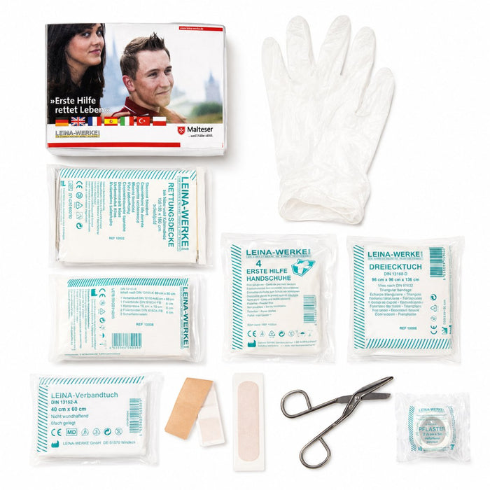 Leina-Werke First Aid Set 25 Pieces Small Emergency Travel Camping Survival Kit - GoMilitar