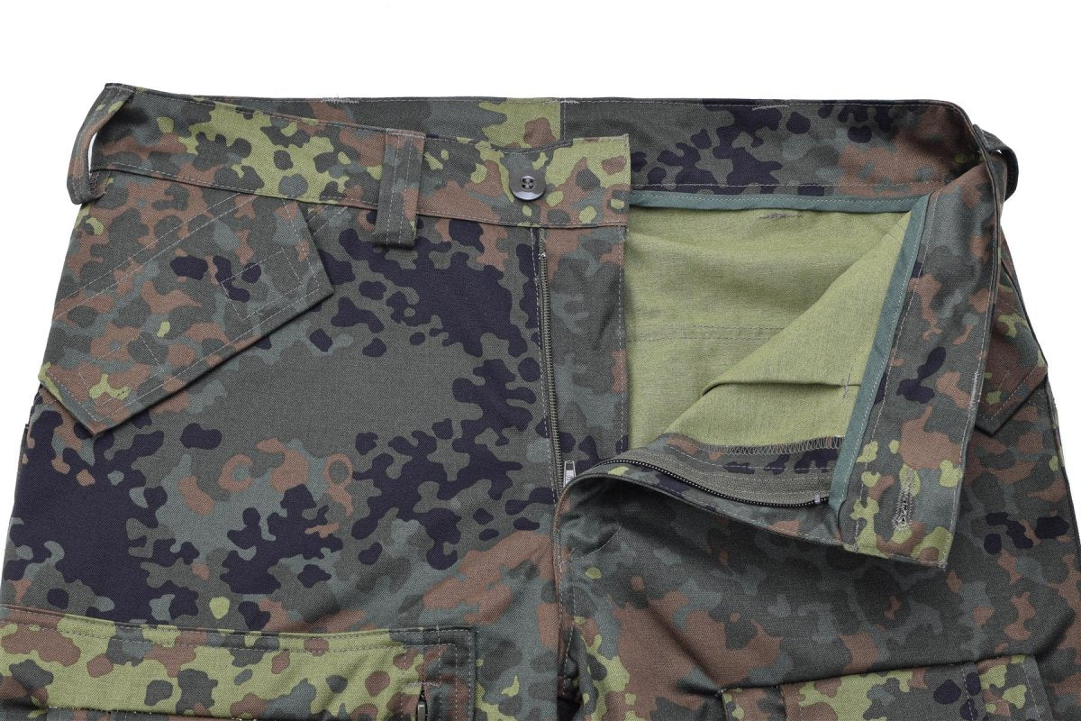 Leo Kohler Army Combat Pants Pants Flecktarn Camo Forced Cargo Field Spoders