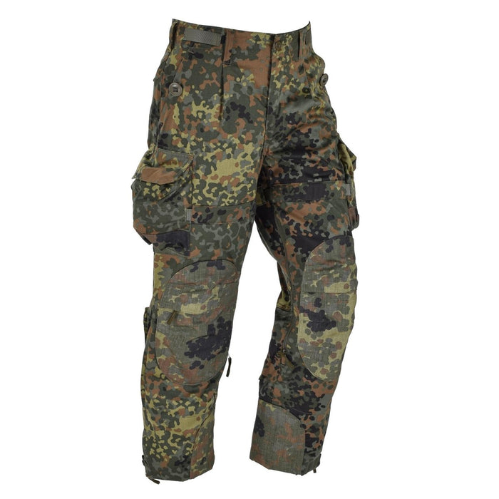 Spodnie taktyczne Leo Kohler KBS Flecktarn w kamuflażu wzmocnione spodnie bojowe żołnierzy - GoMilitar