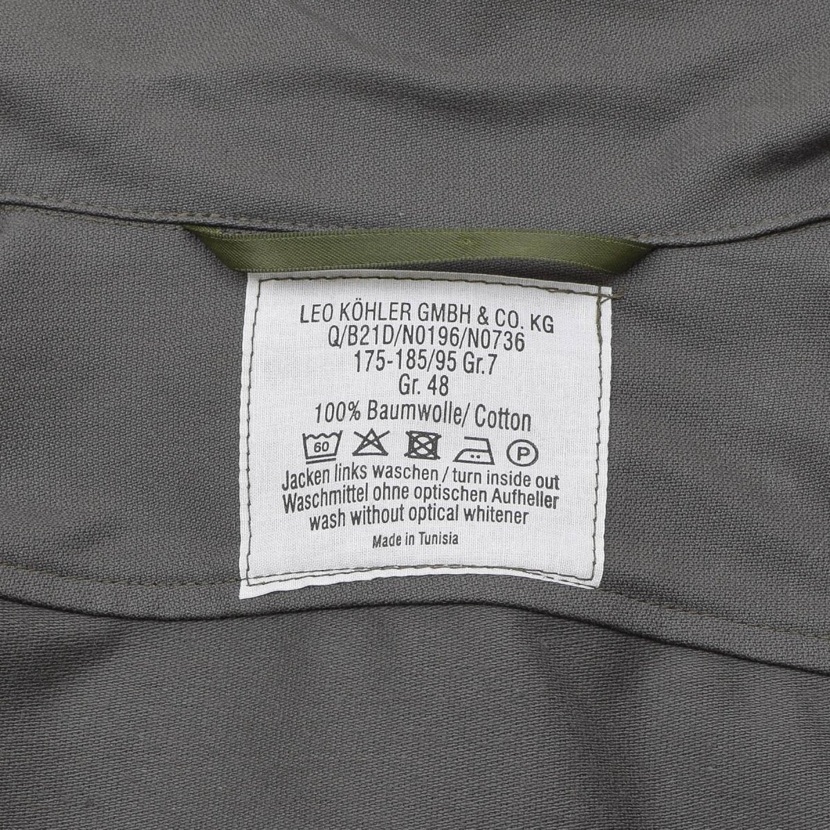 Leo Kohler Troops Mundur Shirt personel wojskowy codziennie ciężkie koszule oliwki
